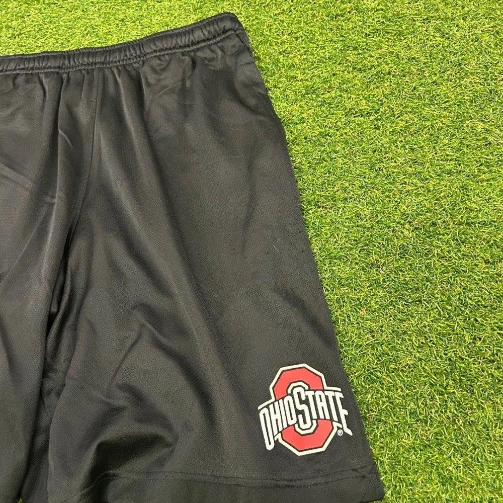 Nike Ohio State Buckeyes Dri-FIT Athletic Shorts Mens Medium Black Red Training